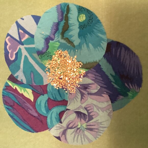 4 blank cards (Kaffe Fassett fabrics) #5 - Picture 4 of 5